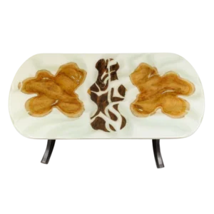 Stolik/ława no2, drewno teakowe i zirikote